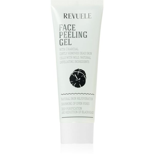 Revuele Revuele Face Peeling Gel Charcoal почистващ пилинг с активен въглен 80 мл.