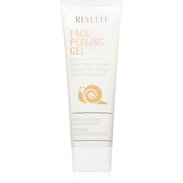 Revuele Revuele Face Peeling Gel Snail Filtrate нежен ензимен пилинг за озаряване на лицето 80 мл.