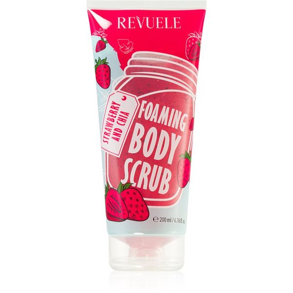 Revuele Revuele Foaming Body Scrub Strawberry and Chia хидратиращ пилинг за тяло 200 мл.