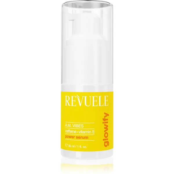 Revuele Revuele Glowify A.M. Vibes Power Serum Caffeine + Vitamin E озаряващ серум за околоочната област 30 мл.