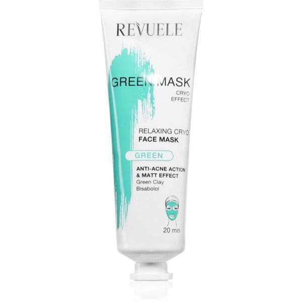 Revuele Revuele Green Mask Cryo Effect почистваща матираща маска против несъвършенства на кожата 80 мл.