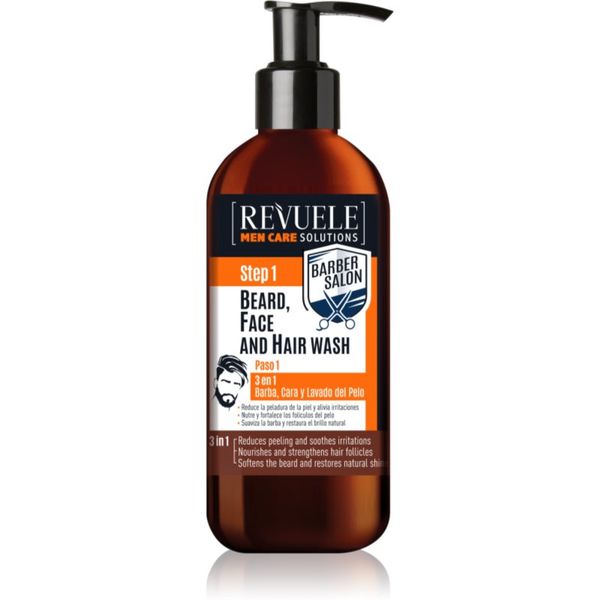 Revuele Revuele Men Care Solutions Barber Salon шампоан за коса и брада 3 в 1 300 мл.