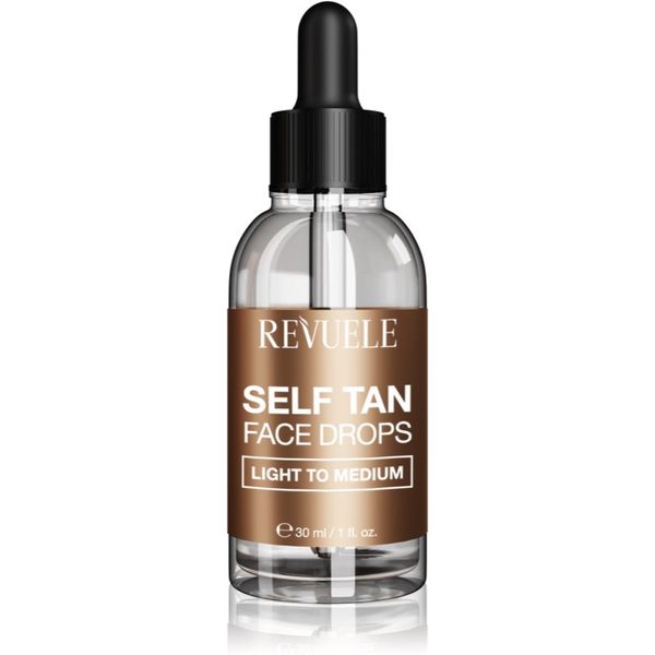 Revuele Revuele Paradise Bronze Self Tan Face Drops автобронзантни капки за лице цвят Light To Medium 30 мл.