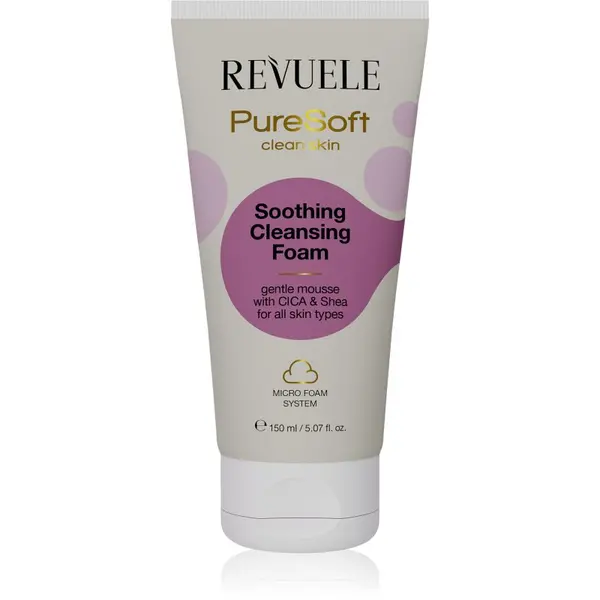 Revuele Revuele PureSoft Clean Skin почистваща пяна за лице с успокояващ ефект 150 мл.