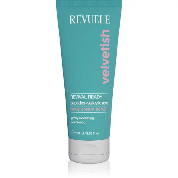 Revuele Revuele Velvetish Revival Ready Body Cream Scrub нежен пилинг за тяло с ревитализиращ ефект 200 мл.