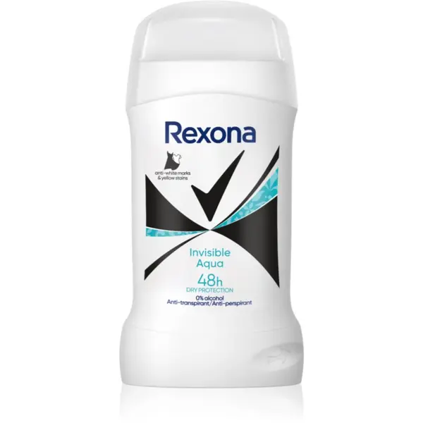 Rexona Rexona Invisible Aqua дезодорант стик срещу бели и жълти петна 50 мл.