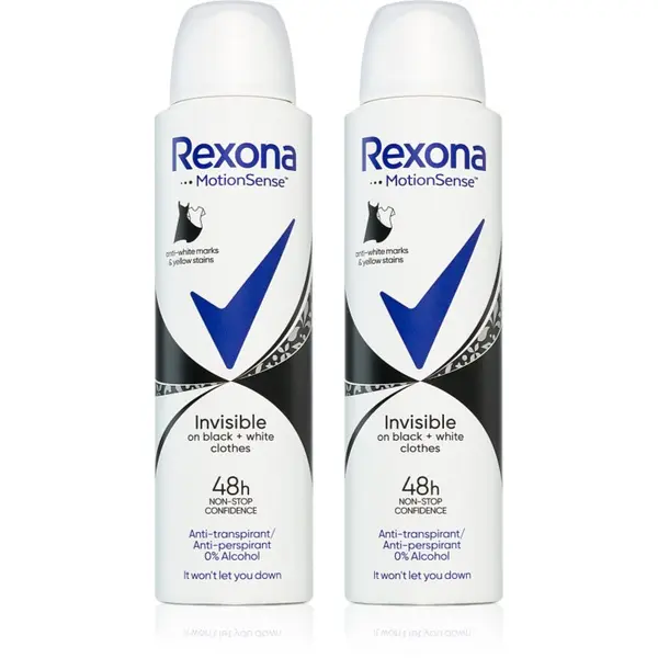 Rexona Rexona Invisible Black and White дезодорант в спрей срещу бели и жълти петна