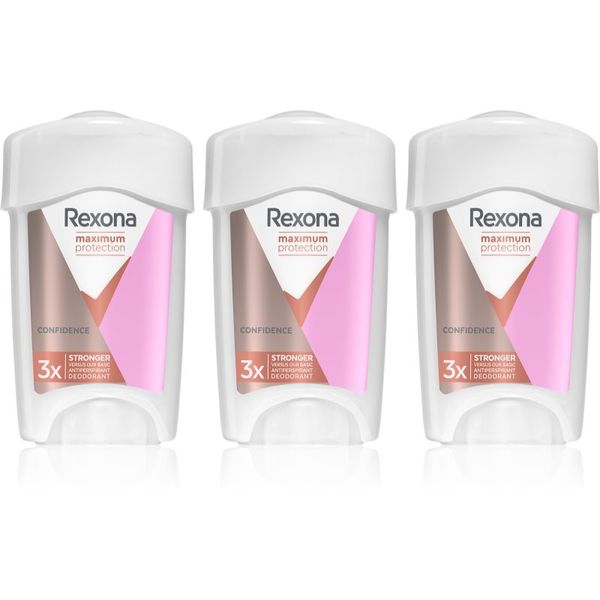 Rexona Rexona Maximum Protection Confidence антиперспирант-крем за намаляване на потенето (изгодна опаковка)