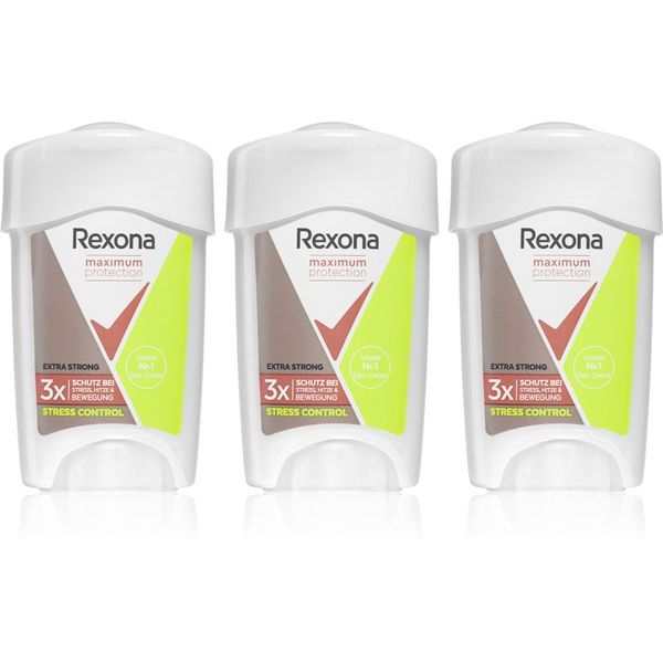 Rexona Rexona Maximum Protection Stress Control антиперспирант-крем за намаляване на потенето(изгодна опаковка)