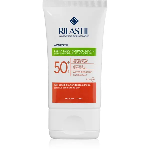 Rilastil Rilastil Acnestil защитен матиращ крем за лице SPF 50+ 40 гр.