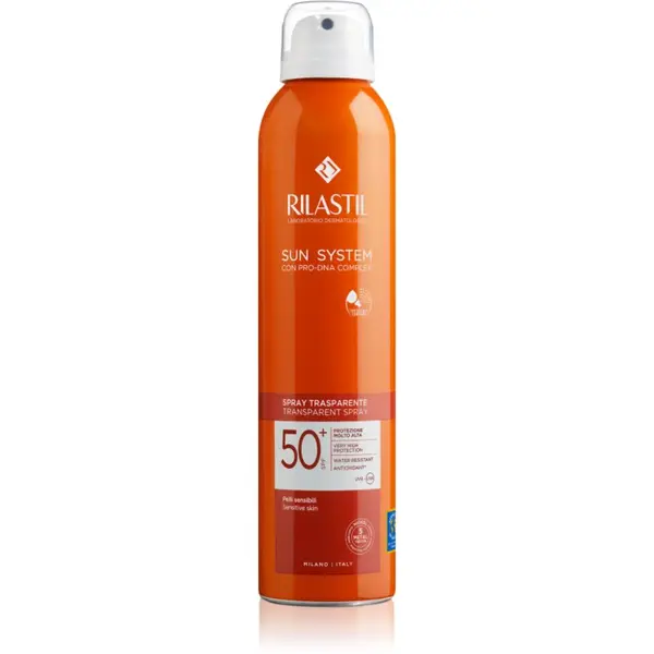 Rilastil Rilastil Sun System транспарентен слънцезащитен спрей SPF 50+ 200 мл.