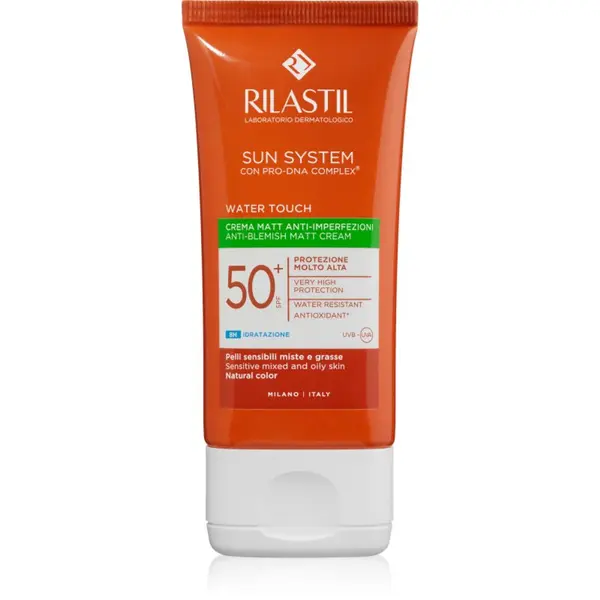 Rilastil Rilastil Sun System Water Touch защитен матиращ крем за мазна кожа с несъвършенства SPF 50+ 50 мл.