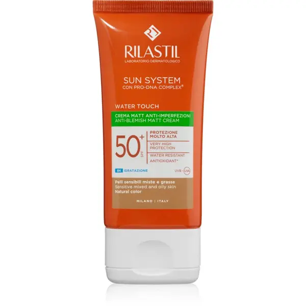 Rilastil Rilastil Sun System Water Touch защитен тониращ крем за лице за смесена и мазна кожа SPF 50+ 50 мл.