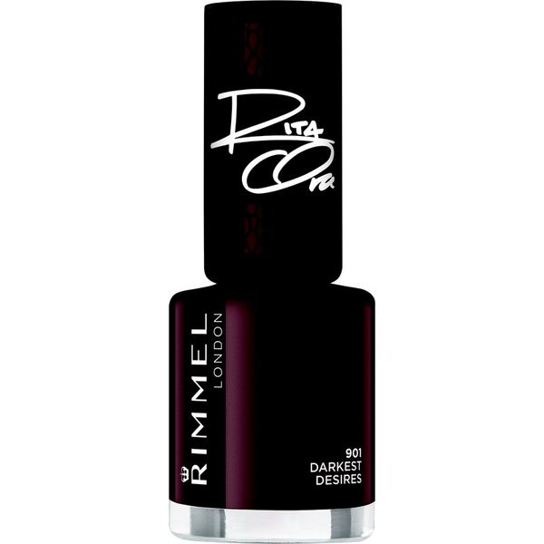 Rimmel Rimmel 60 Seconds By Rita Ora бързозасъхващ лак за нокти цвят 901 Darkest Desires 8 мл.