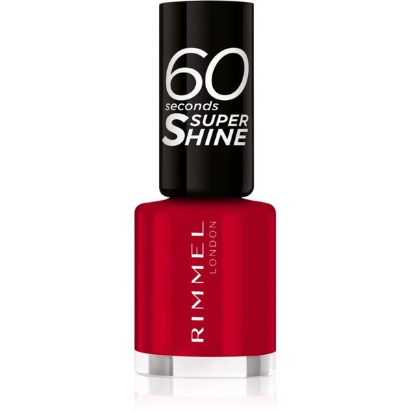 Rimmel Rimmel 60 Seconds Super Shine лак за нокти цвят 313 Feisty Red 8 мл.