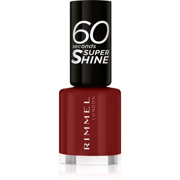 Rimmel Rimmel 60 Seconds Super Shine лак за нокти цвят 320 Rapid Ruby 8 мл.