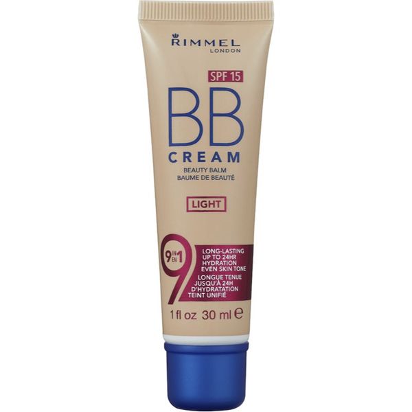 Rimmel Rimmel BB Cream 9 in 1 ББ крем SPF 15 цвят Light 30 мл.