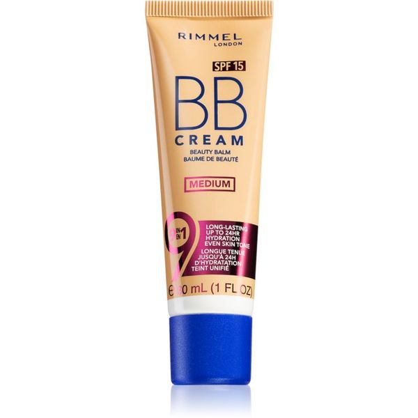 Rimmel Rimmel BB Cream 9 in 1 ББ крем SPF 15 цвят Medium 30 мл.