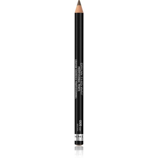 Rimmel Rimmel Brow This Way молив за вежди  с четка цвят 005 Ash Brown 1,4 гр.