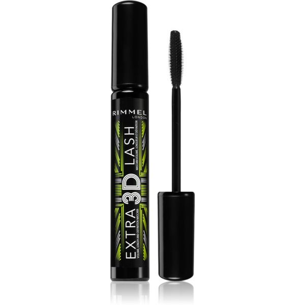 Rimmel Rimmel Extra 3D Lash спирала за обем и удължаване на мигли цвят 003 Extreme Black 8 мл.
