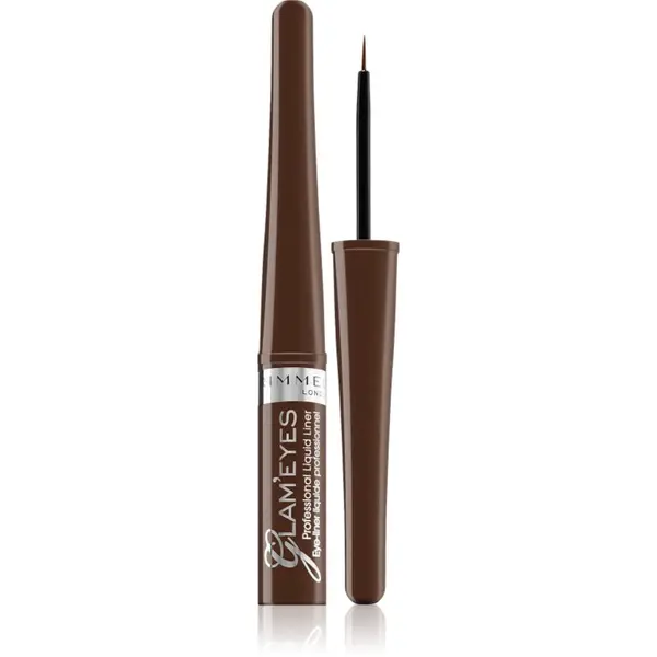 Rimmel Rimmel Glam' Eyes течни очни линии цвят 002 Brown Velvet 3,5 мл.