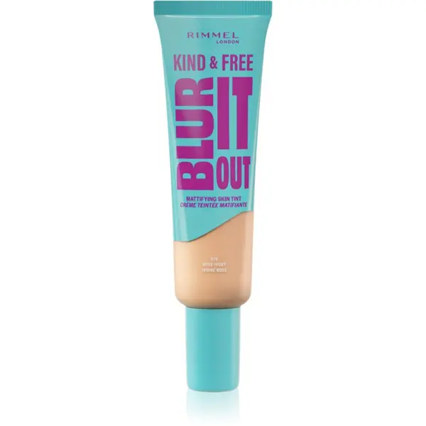 Rimmel Rimmel Kind & Free Blur It Out лек хидратиращ фон дьо тен SPF 20 цвят 010 Rose Ivory 30 мл.