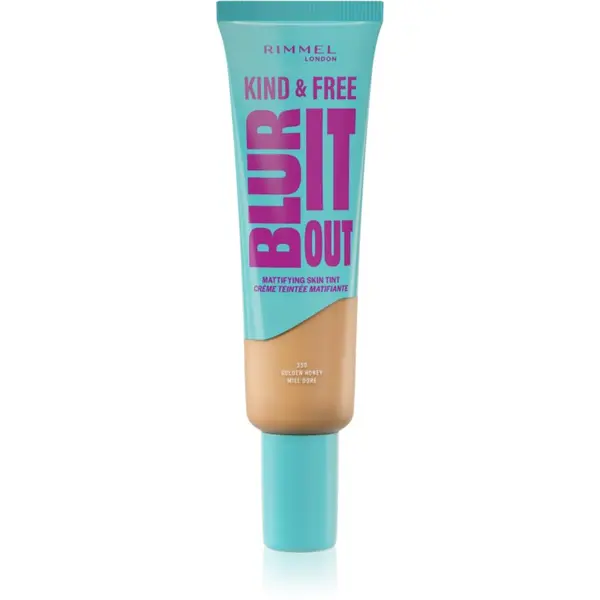 Rimmel Rimmel Kind & Free Blur It Out лек хидратиращ фон дьо тен SPF 20 цвят 350 Golden Honey 30 мл.