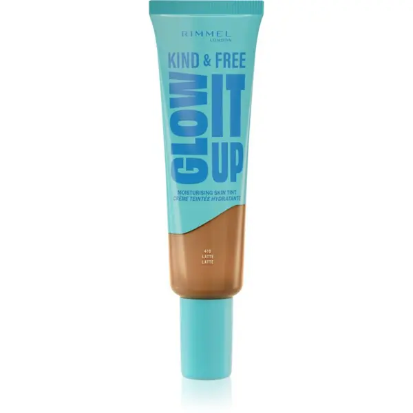 Rimmel Rimmel Kind & Free Glow It Up лек хидратиращ фон дьо тен цвят 410 Latte 30 мл.