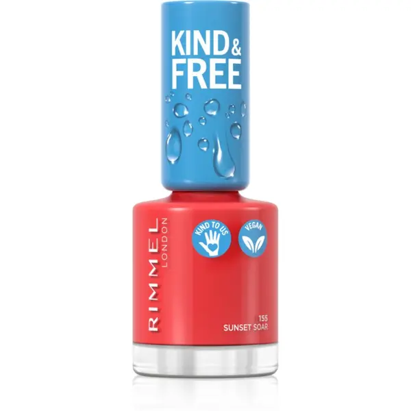 Rimmel Rimmel Kind & Free лак за нокти цвят 155 Sunset Soar 8 мл.