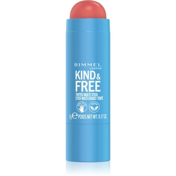 Rimmel Rimmel Kind & Free мултифункционален грим за очи, устни и лице цвят 001 Caramel Dusk 5 гр.