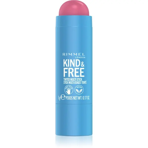 Rimmel Rimmel Kind & Free мултифункционален грим за очи, устни и лице цвят 003 Pink Heat 5 гр.