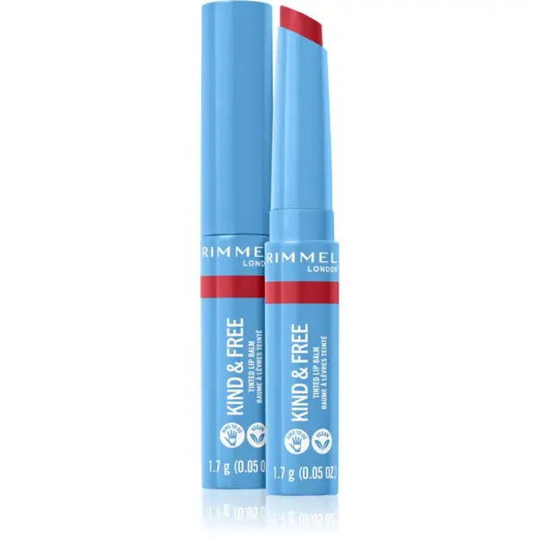 Rimmel Rimmel Kind & Free тониращ балсам за устни цвят 005 Turbo Red 1,7 гр.