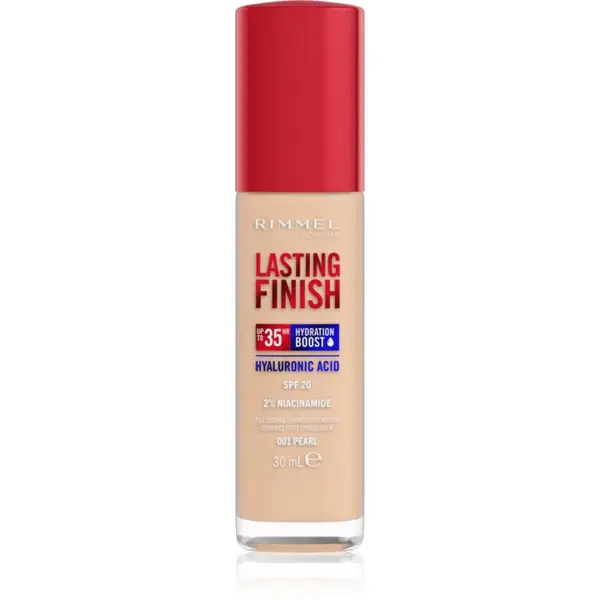 Rimmel Rimmel Lasting Finish 35H Hydration Boost хидратиращ фон дьо тен SPF 20 цвят 001 Pearl 30 мл.