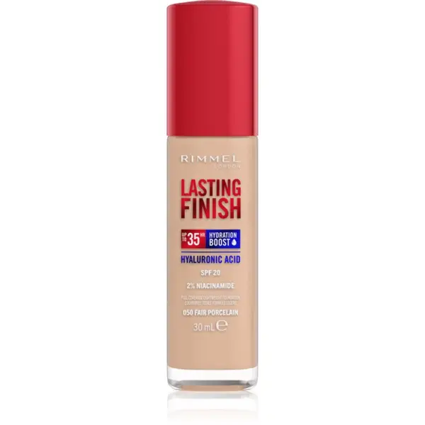 Rimmel Rimmel Lasting Finish 35H Hydration Boost хидратиращ фон дьо тен SPF 20 цвят 050 Fair Porcelain 30 мл.