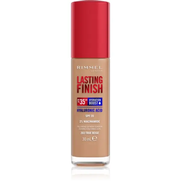 Rimmel Rimmel Lasting Finish 35H Hydration Boost хидратиращ фон дьо тен SPF 20 цвят 203 True Beige 30 мл.