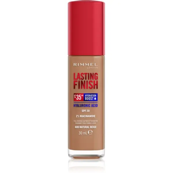 Rimmel Rimmel Lasting Finish 35H Hydration Boost хидратиращ фон дьо тен SPF 20 цвят 400 Natural Beige 30 мл.