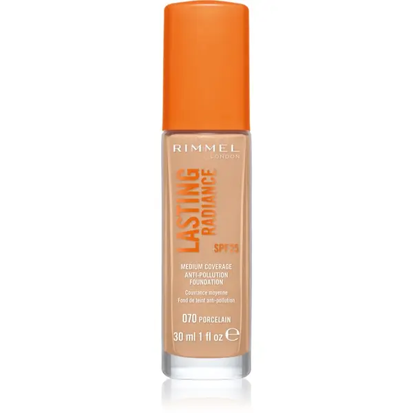 Rimmel Rimmel Lasting Radiance озаряващ фон дьо тен SPF 25 цвят 070 Porcelain 30 мл.