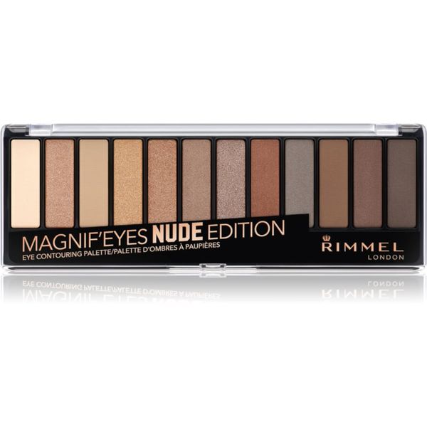 Rimmel Rimmel Magnif’ Eyes палитра от сенки за очи цвят 001 Nude Edition 14.16 гр.