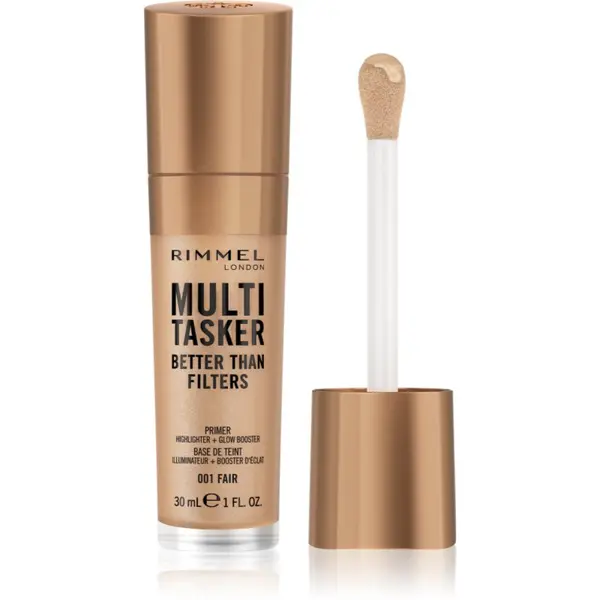 Rimmel Rimmel Multi-Tasker Better Than Filters озаряваща база да уеднакви цвета на кожата цвят 001 Fair 30 мл.