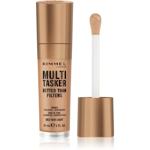 Rimmel Rimmel Multi-Tasker Better Than Filters озаряваща база да уеднакви цвета на кожата цвят 002 Fair Light 30 мл.