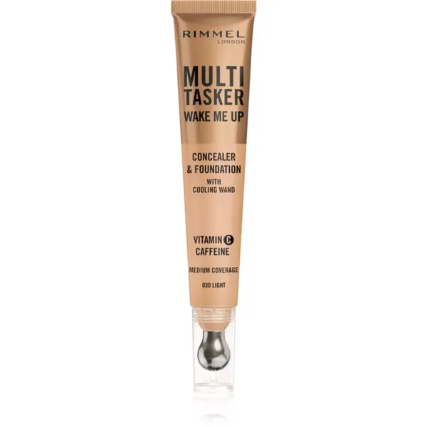 Rimmel Rimmel Multi-Tasker Wake Me Up грим и коректор за озаряване на лицето цвят 30 Light 20 мл.