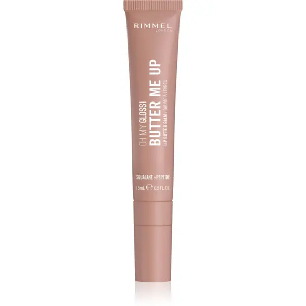 Rimmel Rimmel Oh My Gloss! Butter Me Up хидратиращ балсам за устни цвят 001 Latte Delight 15 мл.