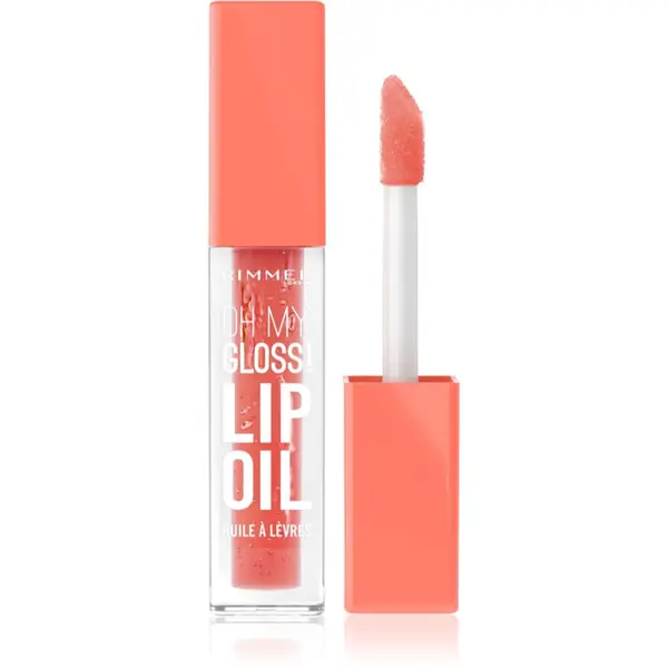 Rimmel Rimmel Oh My Gloss! Lip Oil масло от нар с хидратиращ ефект цвят 002 Peachy Coral 4.5 мл.