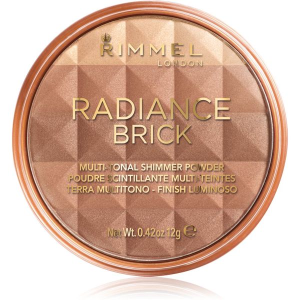 Rimmel Rimmel Radiance Brick бронзираща озаряваща пудра цвят 002 Medium 12 гр.