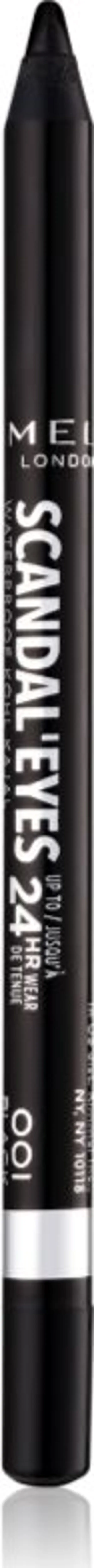 Rimmel Rimmel Scandal'Eyes Khôl Kajal водоустойчив молив за очи цвят 001 Black 1.3 гр.