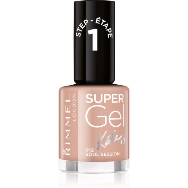 Rimmel Rimmel Super Gel By Kate гел лак за нокти без използване на UV/LED лампа цвят 012 Soul Session 12 мл.