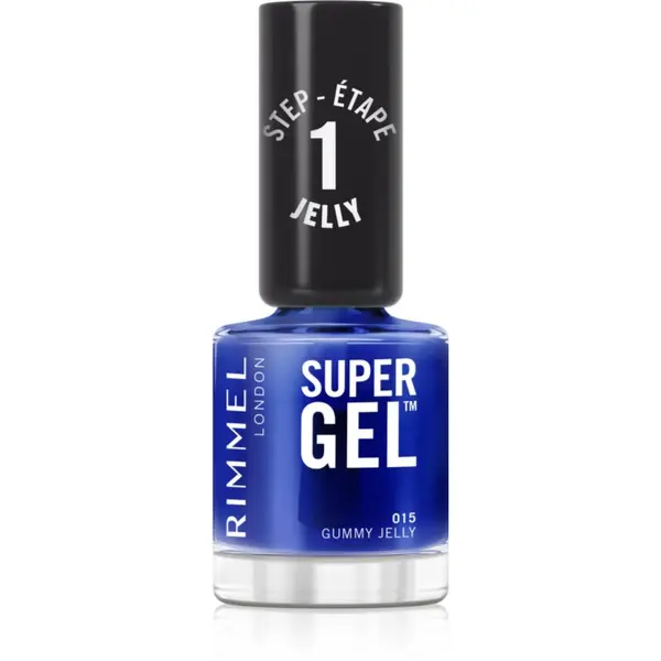 Rimmel Rimmel Super Gel гел лак за нокти без използване на UV/LED лампа цвят 015 Gummy Jelly 12 мл.