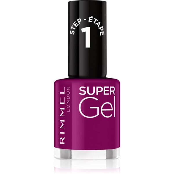 Rimmel Rimmel Super Gel гел лак за нокти без използване на UV/LED лампа цвят 025 Urban Purple 12 мл.