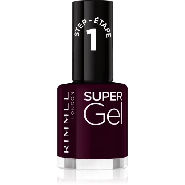 Rimmel Rimmel Super Gel гел лак за нокти без използване на UV/LED лампа цвят 064 Plum Pudding 12 мл.