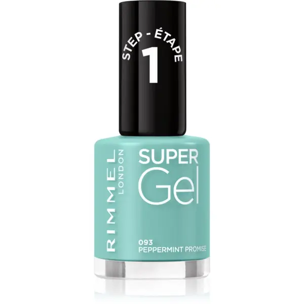 Rimmel Rimmel Super Gel гел лак за нокти без използване на UV/LED лампа цвят 093 Peppermint Promise 12 мл.